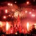 Disney Fireworks in front of the Disney Castle