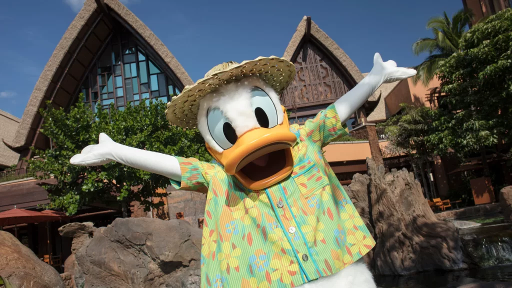 Donald Duck at Disney Aulani A Disney Resort and Spa